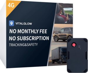 GPS Tracker for Vehicles, No Monthly Fee, No Subscription, Real-Time Location, Long Battery Life, Hidden Magnetic Tracking Device for Cars, Trip History, GeoFence, Driving Alerts, Global Coverage